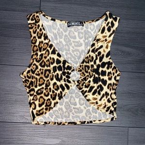 Animal print top